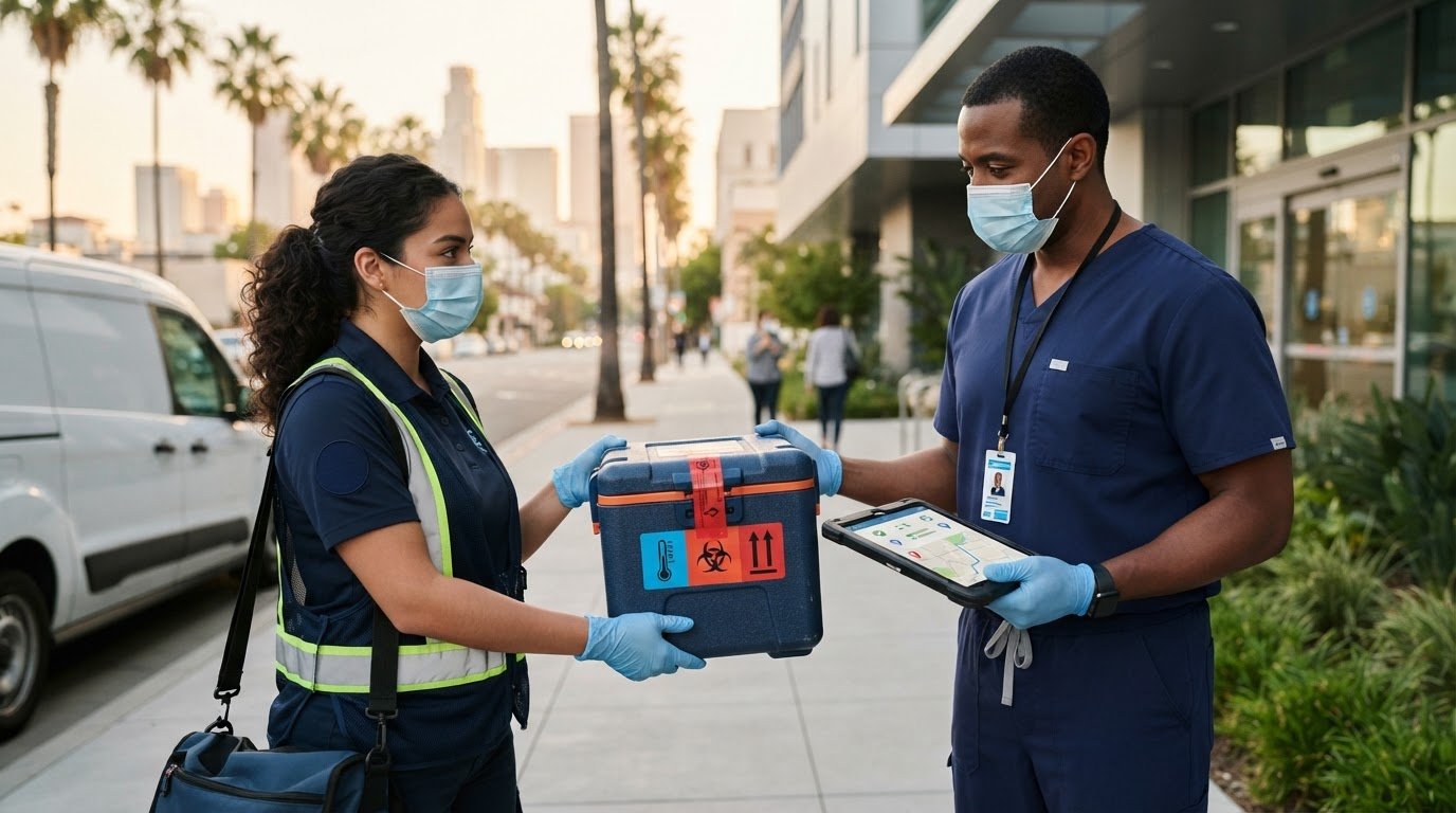 blood transport courier service los angeles