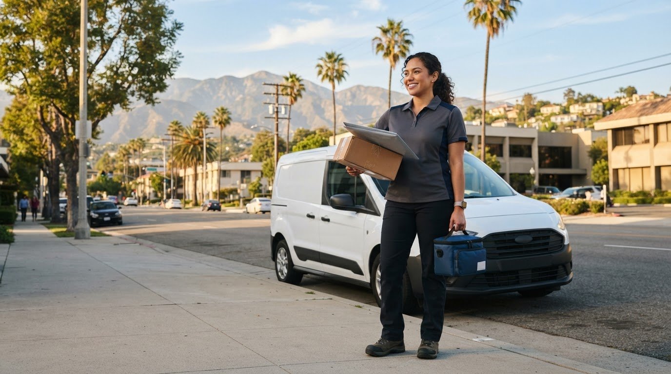 courier service in glendale